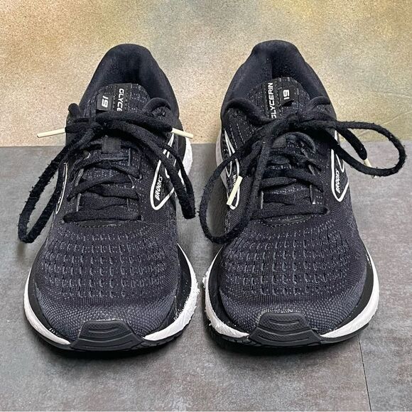 Brooks Glycerin 19 1203431B068 Women's Black/White Running Shoes Size 8.5B - Picture 5 of 16